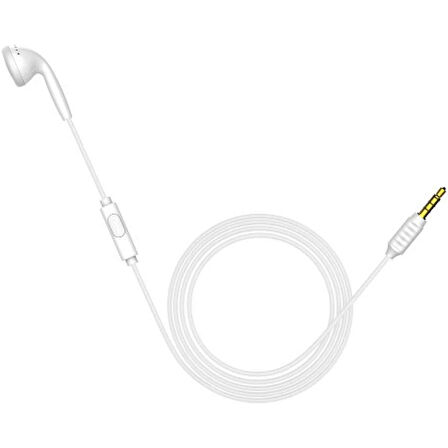 Baseus NGH09-02 Encok Tek Taraflı Kablolu Kulaklık H09 Beyaz