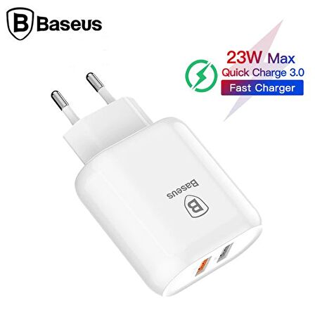 Baseus Bojure Dual 23W Hızlı Seyahat Şarjı