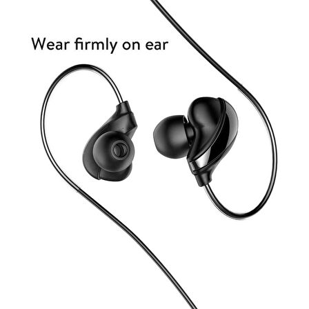 Baseus NGH05-01 Kulaklık/Encok Kablolu Kulaklık H05 (Siyah)