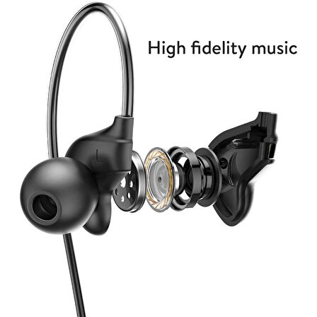 Baseus NGH05-01 Kulaklık/Encok Kablolu Kulaklık H05 (Siyah)