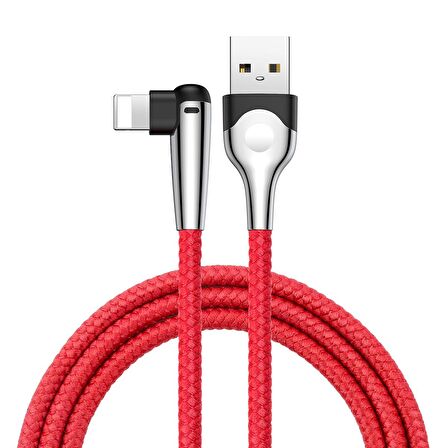 Baseus Sharp Bird 2.4A Lightning 1 Metre Şarj Kablosu Kırmızı