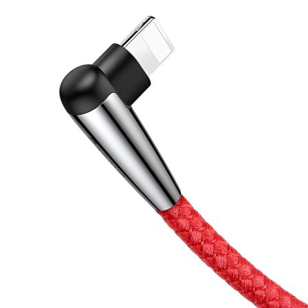 Baseus Sharp Bird 2.4A Lightning 1 Metre Şarj Kablosu Kırmızı