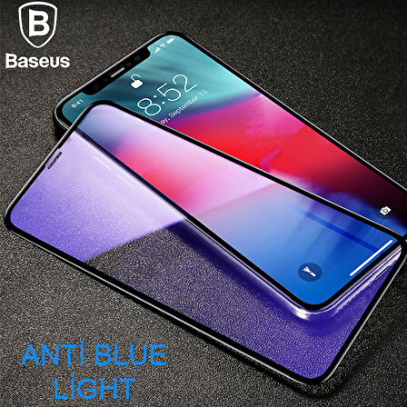 Baseus İphone 11 Pro- X-Xs 0.3mm Rigid Edge Anti Blue Light Kırılmaz Cam Koruyucu