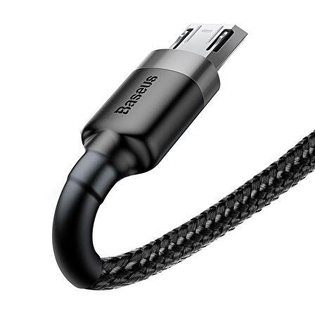 Baseus Cafule 2.4A Micro USB 50cm Şarj Kablosu Gri