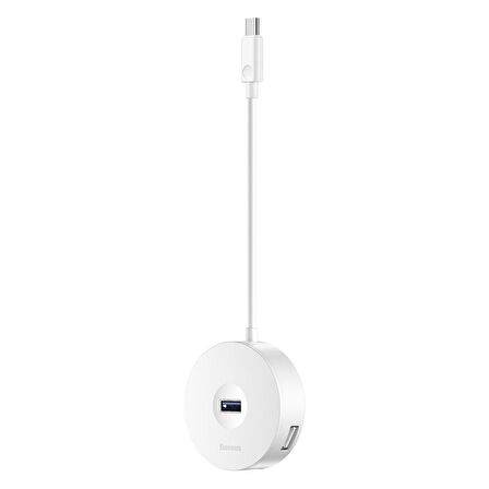 Baseus Round Box Type-C Hub Beyaz