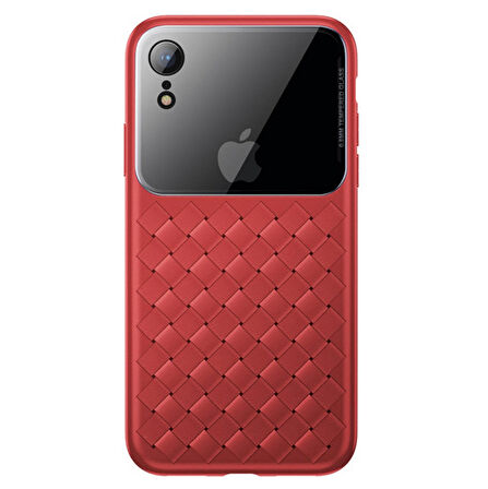 Baseus Weaving Case Series iPhone XR Hasır Desenli Kılıf WIAPIPH61-BL