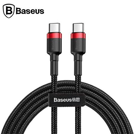 Baseus Cafule 3A Type-C 1 Metre Şarj Kablosu Siyah