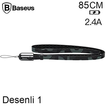 Baseus Çok fonksiyonlu İPhone 7-8,XS,XR 85CM Power bank Şarj Kablosu