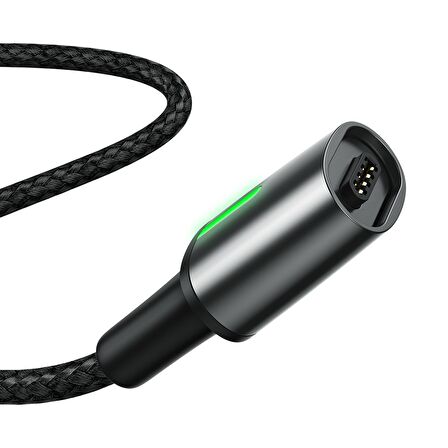 Baseus Zinc Magnetic 2.4A 100 cm Lightning Kablo Siyah