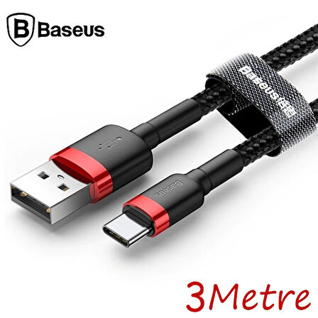 Baseus Cafule Usb Type C 3metre Halat Usb Kablosu