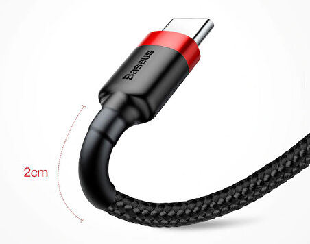 Baseus Cafule Usb Type C 3metre Halat Usb Kablosu