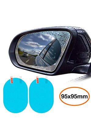 95x95 Anti Sis Yağmur Geçirmez Hidrofobik Dikiz Aynası Film 2 Adet