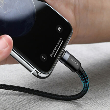 Baseus Cafule Series Type-C To İPhone PD18W Hızlı Şarj Kablosu 1 Metre (Siyah)