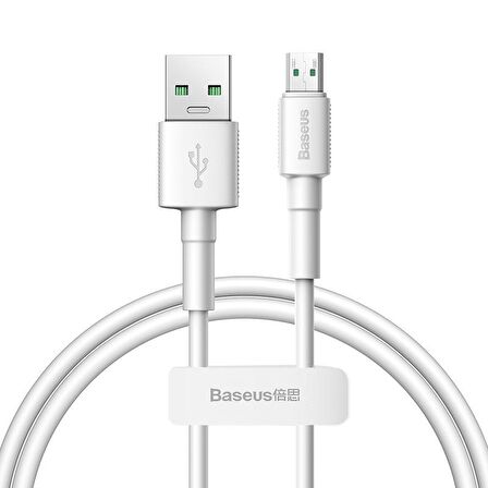 Baseus Mini White 4A 100 cm Micro USB Şarj Kablosu