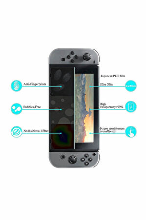 Nintendo Switch Kırılmaz Cam 9h Hard Ekran Koruyucu