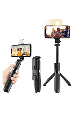 L02s Bluetooth Kumandalı Işıklı Tripod Selfie Çubuğu