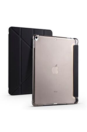 Ipad Uyumlu 10.2 Inc 9. Nesil Kılıf Kalemlikli Premium Standlı Katlanabilir Kılıf