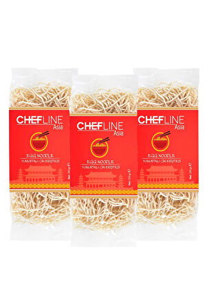 Chefline Asia Yumurtalı Çin Eriştesi 350 gr x 3 Adet