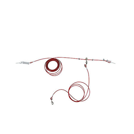 M-Pets Compansatör Çelik Köpek Bahçe Bağlama Halatı 15 M 