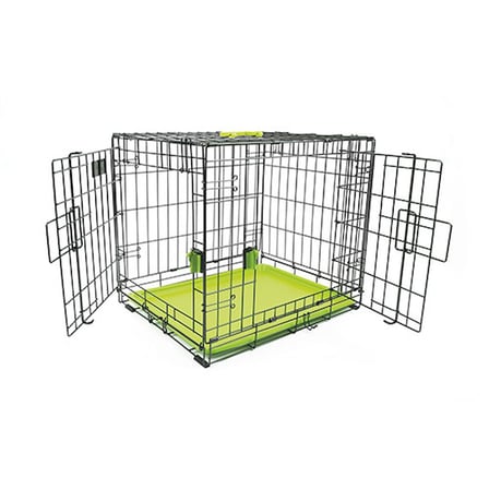 M-Pets Voyager 2 Kapılı Köpek Kafesi XLarge Yeşil 106x71x76 Cm 