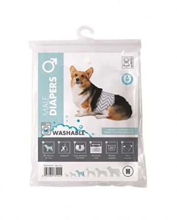 M-Pets Erkek Köpekler İçin Yıkanabilir Külot (M)