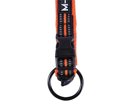 M-Pets Hiking Soft Orange L Kilit Mekanizmalı, Reflektörlü Boyun Tasması (Boyun 55 - 65 cm)