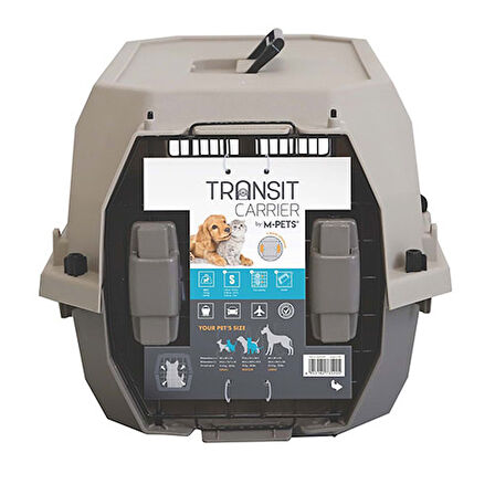 M-Pets Transit Carrier Iata Köpek Taşıma Çantası Kahverengi 60x40x33 Cm 