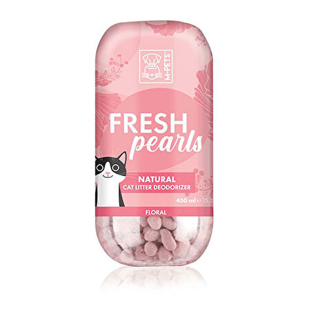M-Pets Fresh Pearls Çiçek Kokulu Kedi Kumu Deodorantı 450 ML 