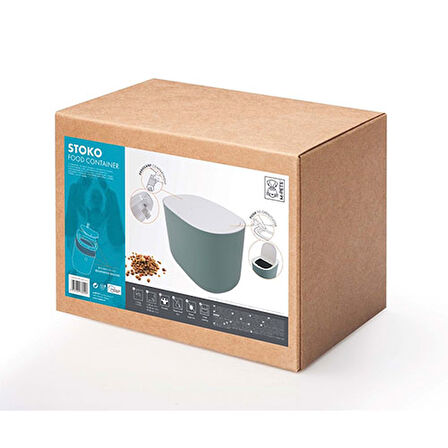 M-Pets Stoko Mama Saklama Kovası Yeşil 6 Kg 