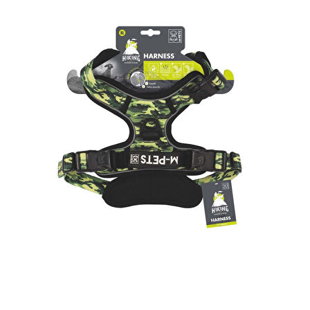 M-Pets Hıkıng Reflektörlü Kamuflaj Desenli Soft Köpek Göğüs Tasması M