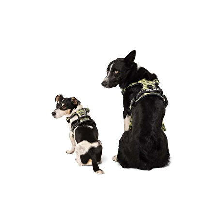 M-Pets Hıkıng Reflektörlü Kamuflaj Desenli Soft Köpek Göğüs Tasması L