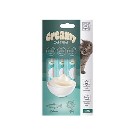 Somonlu ve Biftekli Krema Kedi Ödül Maması 4x15 Gr