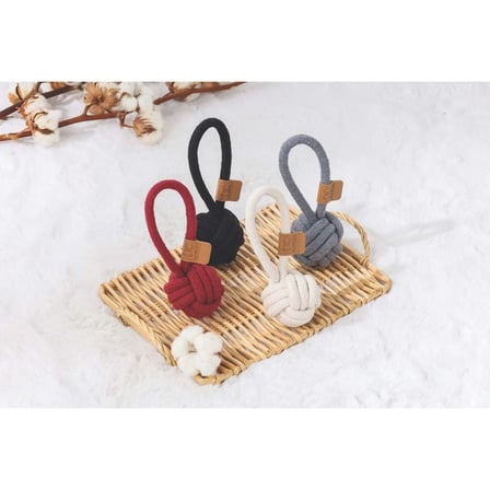 M-Pets Coto Black Loop Ball 6,5Cm Çekmeli̇ Örgü Top Oyuncak