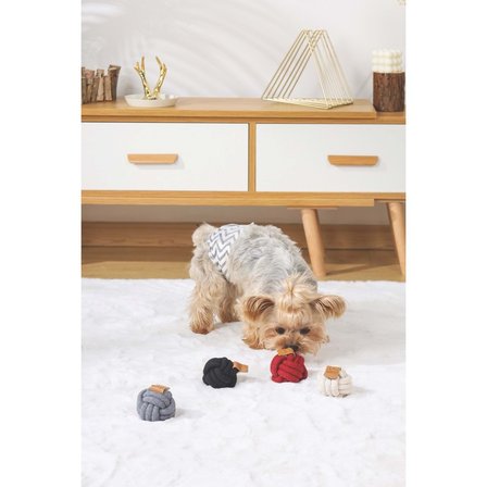 M-PETS COTO BLACK BALL 6,5CM ÖRGÜ TOP OYUNCAK