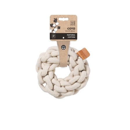 M-PETS COTO WHITE RING 13CM ÖRGÜ HALKA OYUNCAK