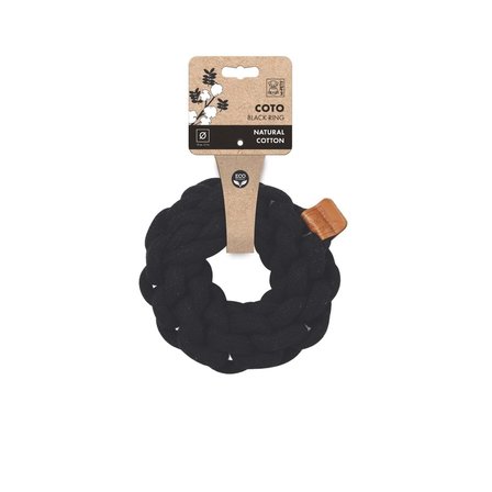 M-PETS COTO BLACK RING 13CM ÖRGÜ HALKA OYUNCAK