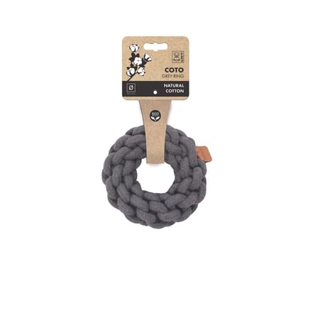 M-Pets Coto Grey Ring 13Cm Örgü Halka Oyuncak