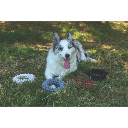 M-Pets Coto Grey Ring 18Cm Örgü Halka Oyuncak
