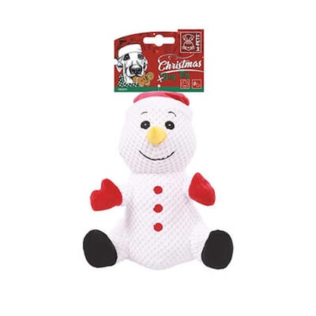 Christmas Frosty Noel Kardan Adam Köpek Oyuncağı 24x19x13cm