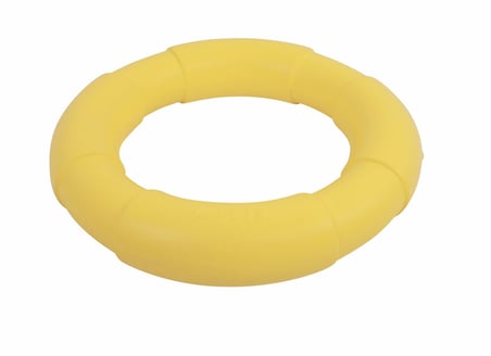 M-Pets Air Toss Circle Dayanıklı Suda Yüzen Köpek Oyuncağı Sarı 20.5x3.66 Cm