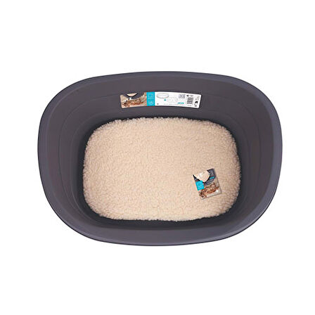 M-Pets Java Plastik Minderli Köpek Yatağı Medium 61x41x23 Cm 