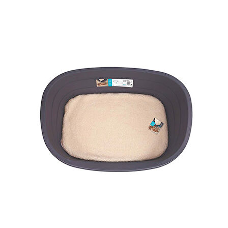 M-Pets Java Plastik Minderli Köpek Yatağı Large 80x57x25 Cm 