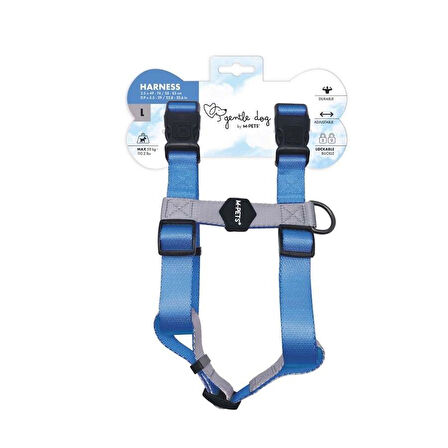 M-Pets Gentle Köpek Göğüs Tasması Mavi L
