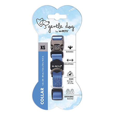 M-Pets Gentle Köpek Boyun Tasması Mavi Xsmall 20-30 Cm 