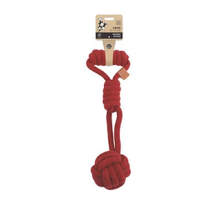 Red Tug Ball Örgü Köpek Oyuncağı 36 Cm