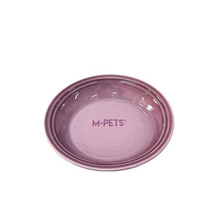 M-Pets Petjoy Flatty Seramik Kedi ve Köpek Mama Ve Su Kabı Mor 500 Ml 