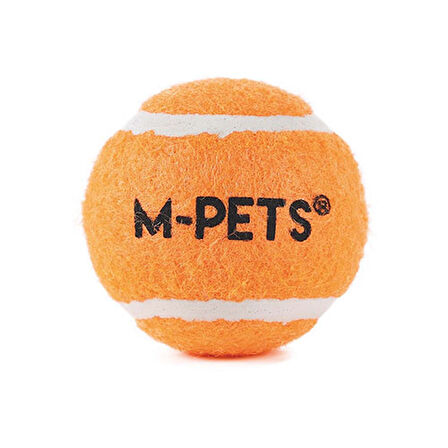 M-Pets Hop Tenis Topu Köpek Oyuncağı Turuncu 3'lü 6,4 Cm 