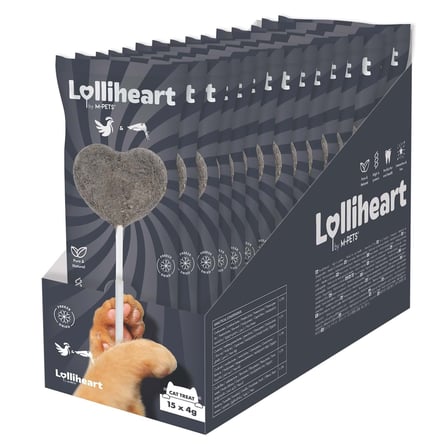 M-PETS LOLLİHEART MÜREKKEP BALIKLI KEDİ ÖDÜLÜ 4GR 15Lİ