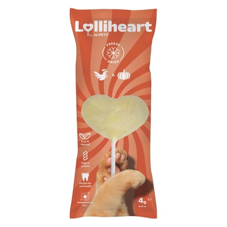 M-PETS LOLLİHEART BALKABAKLI KEDİ ÖDÜLÜ 4GR 15Lİ (KOLİ)