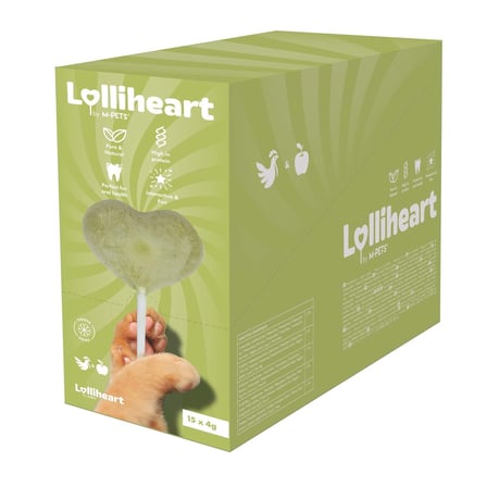 M-PETS LOLLİHEART ELMALI KEDİ ÖDÜLÜ 4GR 15Lİ (KOLİ)